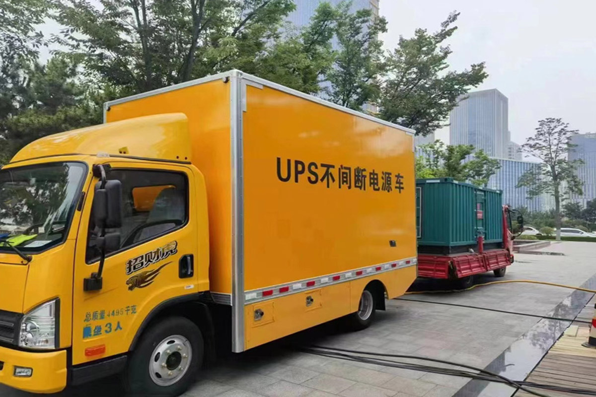 鄱阳发电机租赁施工现场